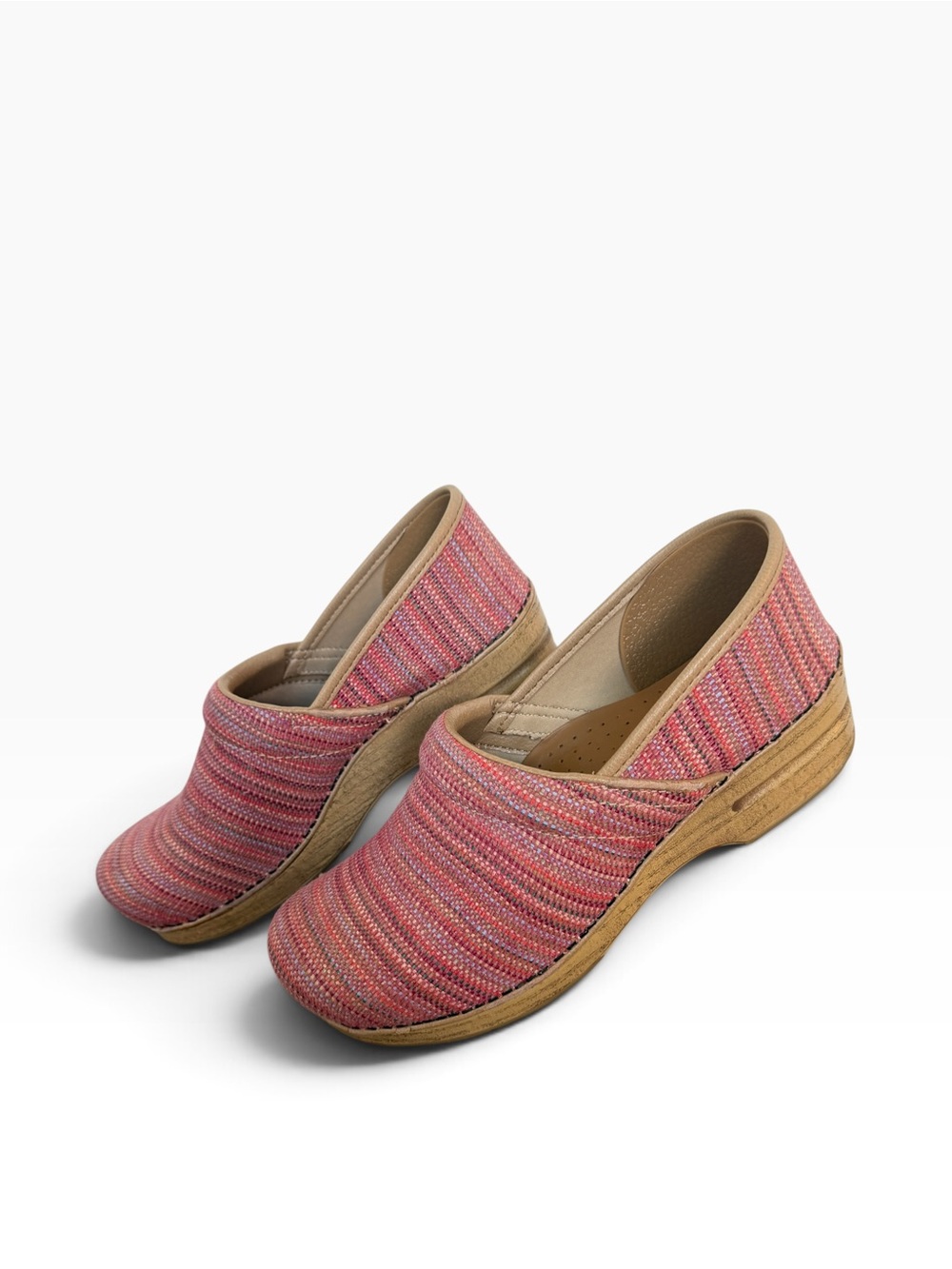 Dansko Canvas Pro Multi-Stripe Slip-On Women’s Boho Clog Sz 41 EU; U.S. 10.5-11 - Picture 2 of 9